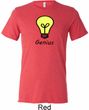 Genius Light Bulb Mens Tri Blend Crewneck Shirt