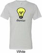Genius Light Bulb Mens Tri Blend Crewneck Shirt