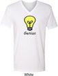 Genius Light Bulb Mens V-Neck Shirt