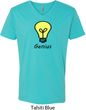 Genius Light Bulb Mens V-Neck Shirt