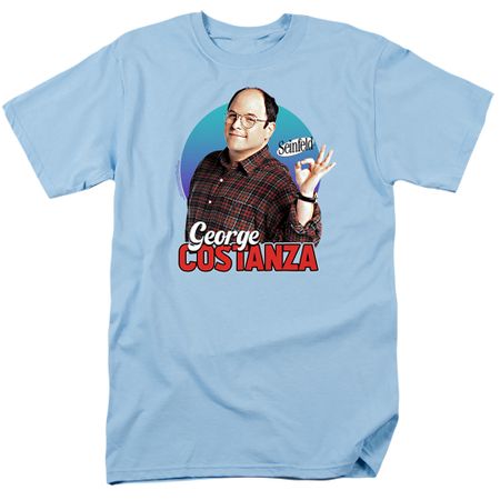 Seinfeld TV Show George Costanza Light Blue T-shirt