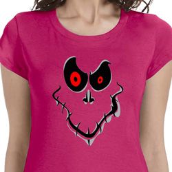 Ghost Face Ladies Halloween Shirts
