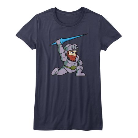 Ghost'N Goblins Shirt Juniors Arthur Navy Blue T-Shirt