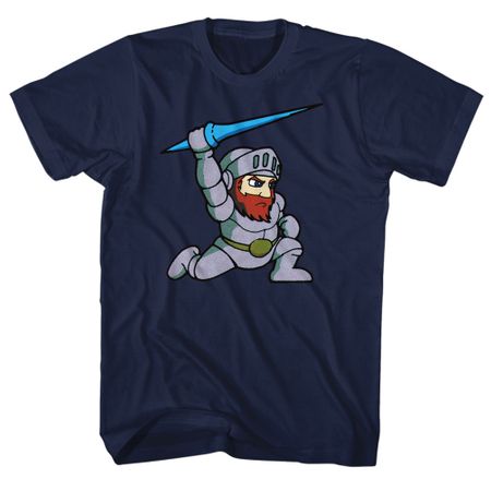Ghost'N Goblins Shirt Arthur Navy Blue T-Shirt
