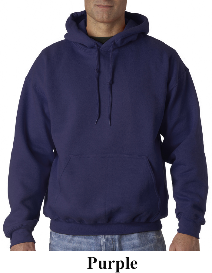 Gildan Men’s Pullover Hoodie - Pouch Pocket, Moisture-Wicking, Navy Medium - View #5