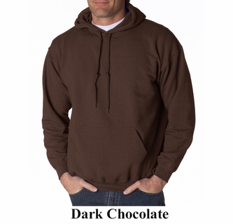 gildan dark chocolate hoodie
