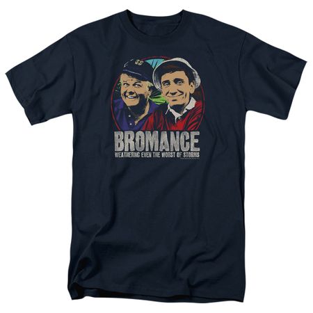 Gilligan's Island Gilligan & Skipper Bromance T-shirt - Navy Blue