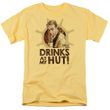 Gilligan's Island Mr Howell DRINKS Adult T-shirt - Banana Yellow