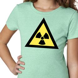Girls Fallout Shirt Radioactive Triangle Tee T-Shirt