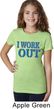 Girls Fitness Shirt I Work Out Tee T-Shirt