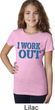 Girls Fitness Shirt I Work Out Tee T-Shirt
