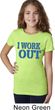 Girls Fitness Shirt I Work Out Tee T-Shirt