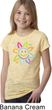 Girls Flower Shirt Sunflower Burnout Tee T-Shirt