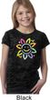Girls Flower Shirt Sunflower Burnout Tee T-Shirt