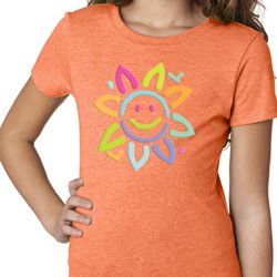 Girls Flower Shirt Sunflower Tee T-Shirt