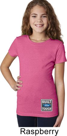 Girls Ford Shirt Built Ford Tough Bottom Print Tee T-Shirt