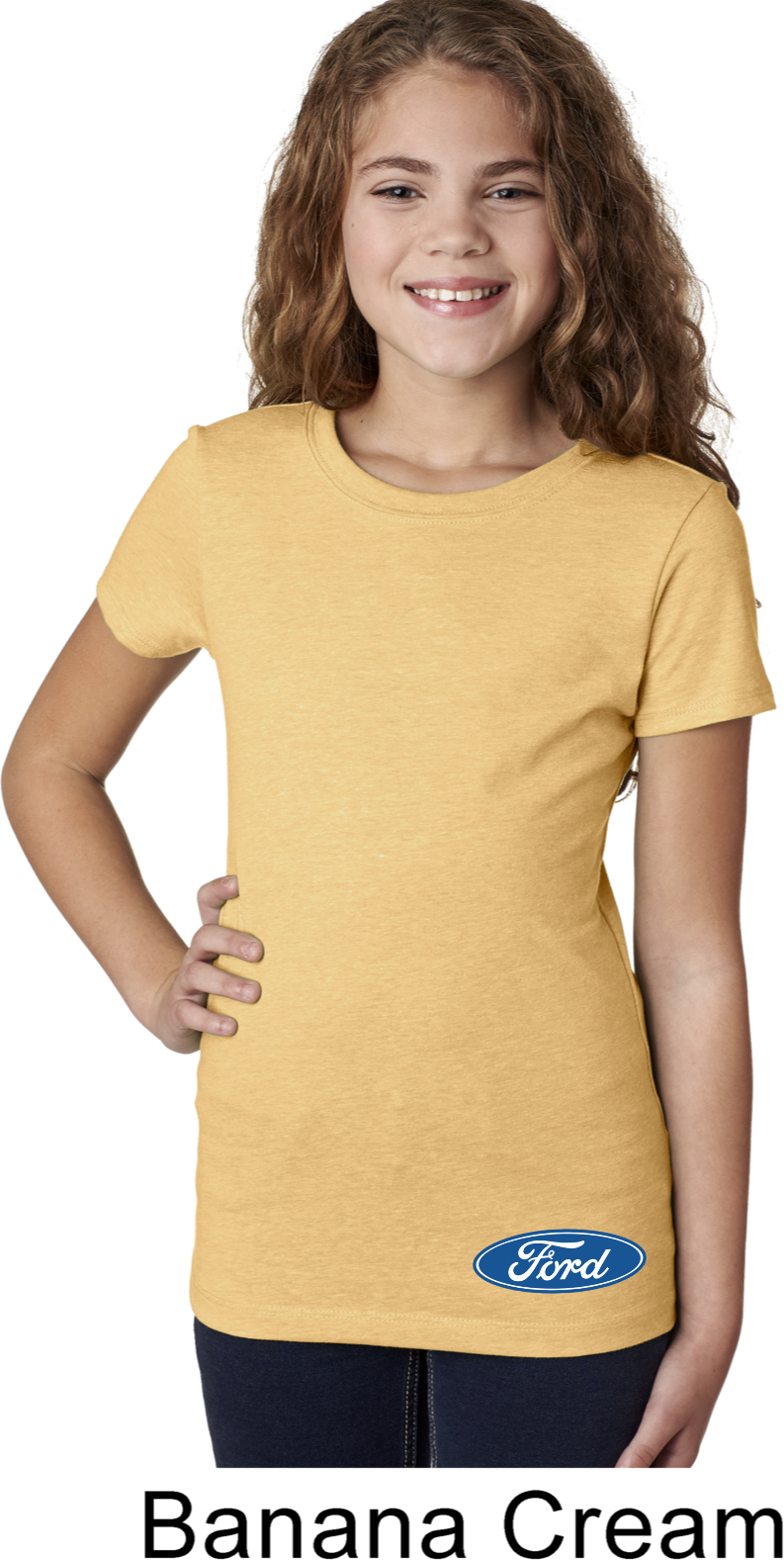 Girls Ford Shirt Ford Oval Bottom Print Tee TShirt Ford Oval Bottom