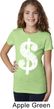 Girls Funny Shirt Distressed Dollar Sign Tee T-Shirt
