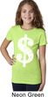 Girls Funny Shirt Distressed Dollar Sign Tee T-Shirt
