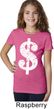 Girls Funny Shirt Distressed Dollar Sign Tee T-Shirt
