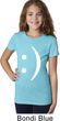 Girls Funny Shirt Smiley Chat Face Tee T-Shirt