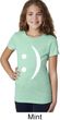 Girls Funny Shirt Smiley Chat Face Tee T-Shirt