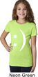 Girls Funny Shirt Smiley Chat Face Tee T-Shirt