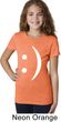Girls Funny Shirt Smiley Chat Face Tee T-Shirt