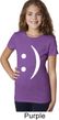 Girls Funny Shirt Smiley Chat Face Tee T-Shirt
