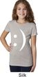Girls Funny Shirt Smiley Chat Face Tee T-Shirt