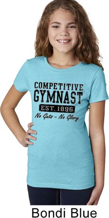Girls Gymnastics Shirt Competitive Gymnast Tee T-Shirt