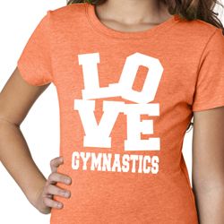 Girls Gymnastics Shirt Love Gymnastics Tee T-Shirt