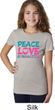 Girls Gymnastics Shirt Peace Love Gymnastics Tee T-Shirt