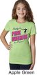 Girls Gymnastics Shirt Pretty in Pink Dangerous in a Leo Tee T-Shirt