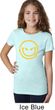 Girls Halloween Shirt Evil Smiley Face Tee T-Shirt