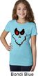 Girls Halloween Shirt Ghost Face Tee T-Shirt