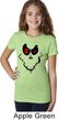Girls Halloween Shirt Ghost Face Tee T-Shirt