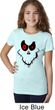 Girls Halloween Shirt Ghost Face Tee T-Shirt