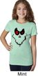 Girls Halloween Shirt Ghost Face Tee T-Shirt