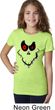 Girls Halloween Shirt Ghost Face Tee T-Shirt