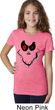 Girls Halloween Shirt Ghost Face Tee T-Shirt