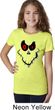 Girls Halloween Shirt Ghost Face Tee T-Shirt