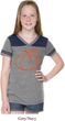 Girls Halloween Tee Pumpkin Sketch Football Tee