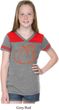 Girls Halloween Tee Pumpkin Sketch Football Tee