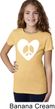 Girls Peace Tee Hippie Heart Peace T-shirt