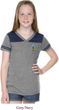 Girls Pineapple Patch Pocket Print Football Tee