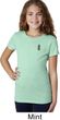 Girls Pineapple Patch Pocket Print T-shirt