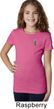 Girls Pineapple Patch Pocket Print T-shirt
