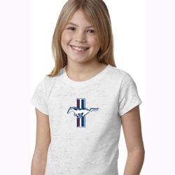 Girls Shirt The Legend Lives Crest Small Print Burnout Tee T-Shirt Girls Shirt The Legend Lives Crest Small Print Burnout Tee T-Shirt