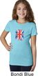 Girls UK Flag Shirt Union Jack Small Tee T-Shirt